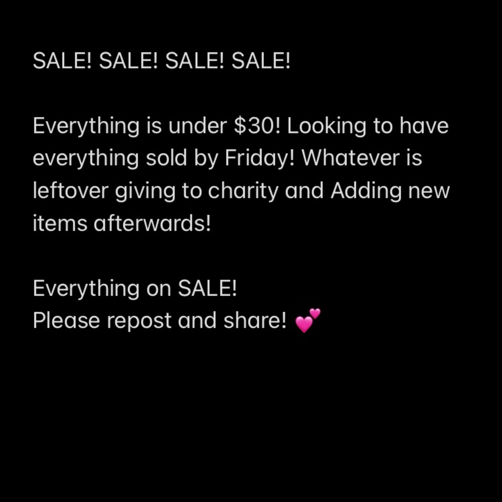 Sale! SALE!